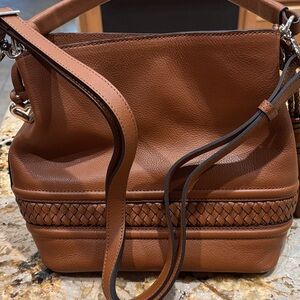 Elegant BRIGHTON Brown Leather Women's Bag